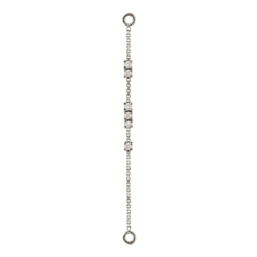 Bang Bang Lynx Chain 36mm WG DIA 3844 striaght vertical yellow rose white gold diamonds chain lasso dangle pupil hall body jewelry cartilage earlobe fashion iris percing studio dangl