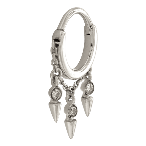 cansu clicker side white gold white diamond 16g hoop hinge clicker earring huggie septum cartilage shiva jewelry irispiercingstudios 7581