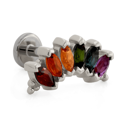 copy 6 marquise panaraya threaded end white gold rainbow 6353 wg sidegarnet madeira citrine green tourmaline green tourmaline london blue topaz amethyst threaded earring carilage con