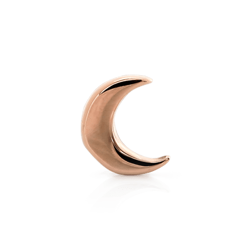 crescent moon threaded front 3552 rose gold BVLA jewerly piercing lip earrings rook conch cartilage nostril irispiercingstudio