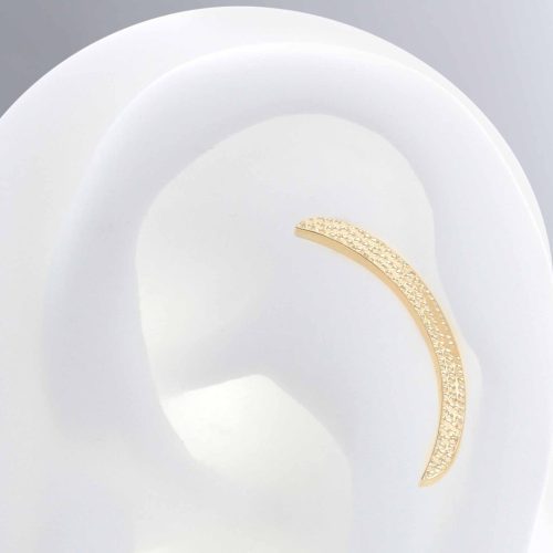 cumulus threaded end 6180 yellow gold BVLA piercing jewelry flat conch earring cartilage irispiercingstudios