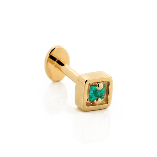 hollow square w stone 3879 side earring suzanne kalan c0b35390 000c 4471 a9d9 0f70e5f762ad