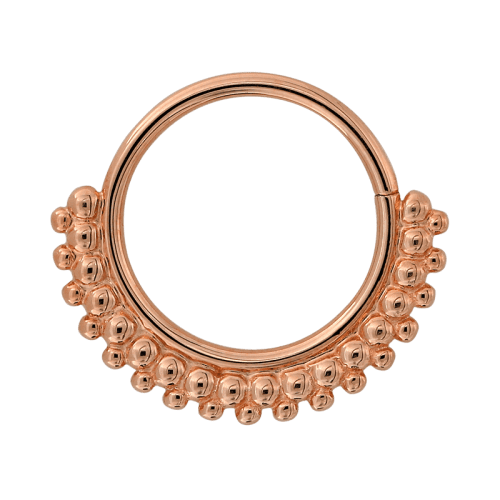 rg kolo front 6868 5907 rose gold BVLA seam ring hoop earlobe diath rook nostril septum cartilage lip jewelry piercing irispiercingstudio