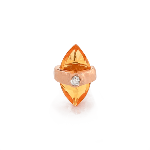 rose gold Crystalized w dia citrine 6593 frontpupil hall jewelry piercing lip earring tragus cartilage nostril conch irispiercingstudio