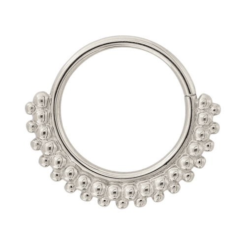 wg kolo front 6901 6951 white gold BVLA seam ring hoop earlobe diath rook nostril septum cartilage lip jewelry piercing irispiercingstudio