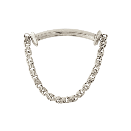 white gold Just A Peek Chain Ring 18g 3611 3655 3659 3662 3664 front 20mm 21mm 22mm 23mm 24mm 25mm 27mm chain dangle septum earring cartilage body jewelry Pupil Hall fashion art