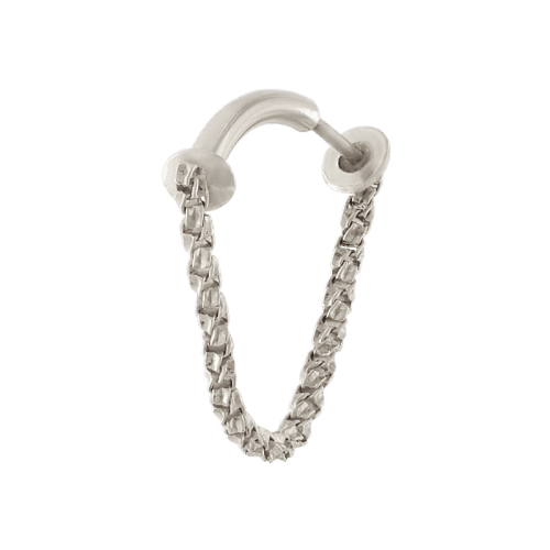 white gold Just A Peek Chain Ring 18g 3611 3655 3659 3662 3664 side 20mm 21mm 22mm 23mm 24mm 25mm 27mm chain dangle septum earring cartilage body jewelry Pupil Hall fashion art